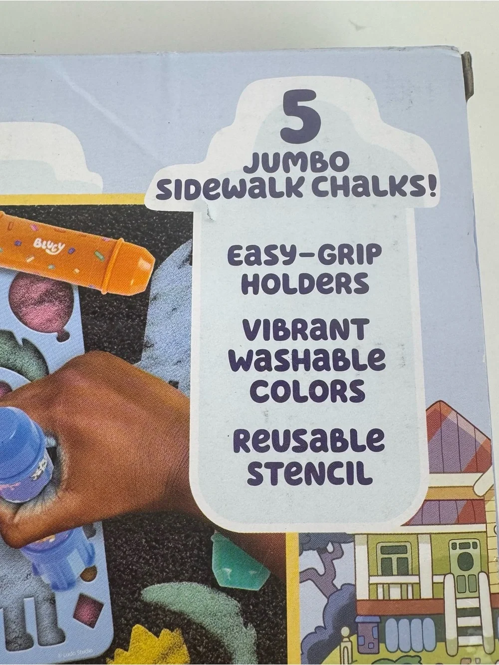 Bluey Chalk Art Set Bundle 2 Packs Jumbo Sidewalk Chalk Kids Outdoor GIft
